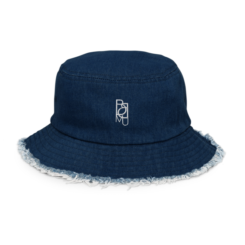 BBMU Distressed denim bucket hat