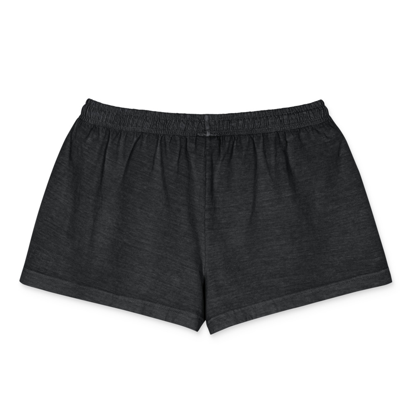Women's garment-dyed shorts view 2