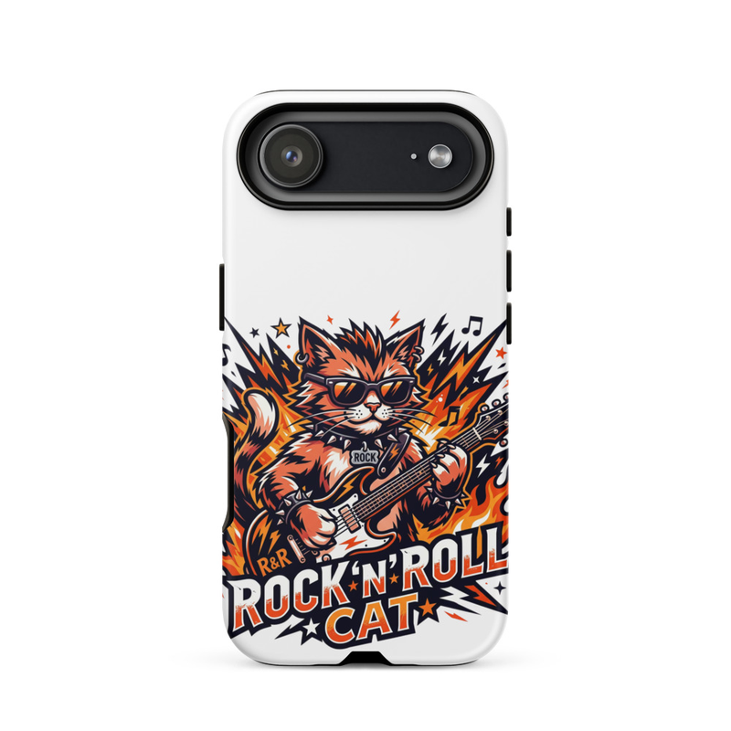 Tough Case for iPhone®: Rock N Roll Cat – iPhone 17 Air, Matte