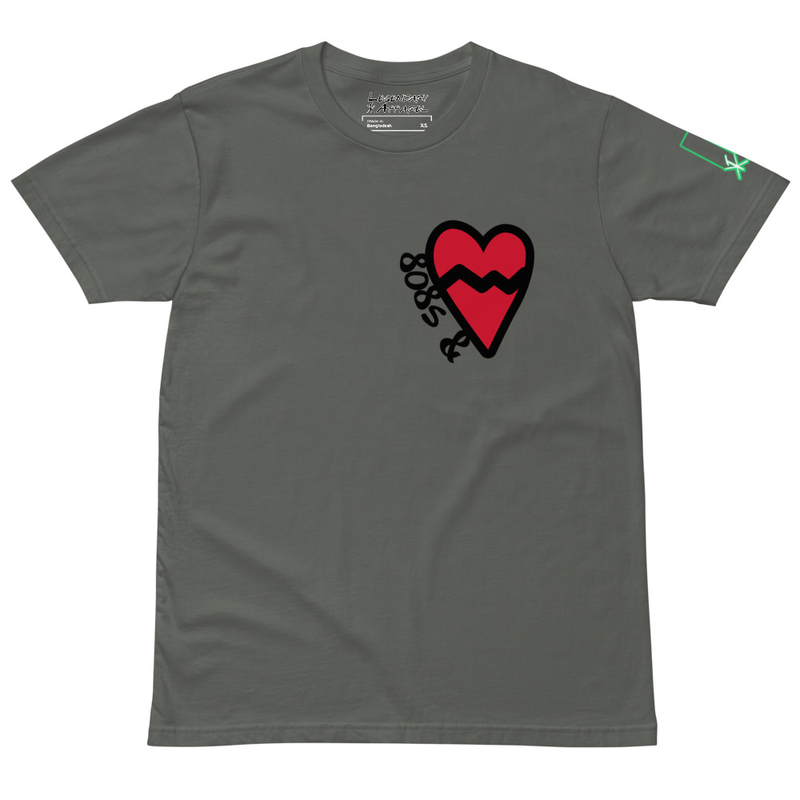 [ heartless </3 ] Premium tee – XL, Charcoal