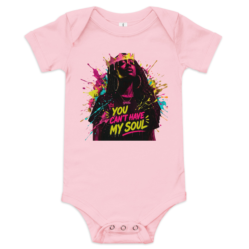 Baby short sleeve "You Can't Have My Soul" one piece