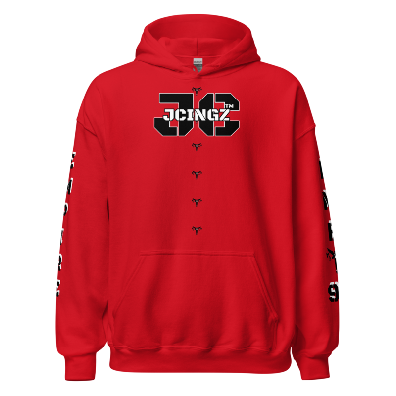 JCINGZ "RED N BLACK (RNB)"- HEAVYWEIGHT HOODIE