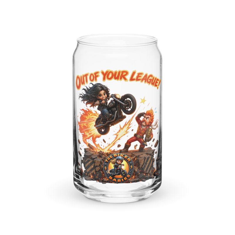Out Of Your League 16oz Can Glass