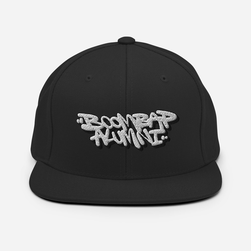 Boombap Alumni Black/ wht Logo Snapback Hat