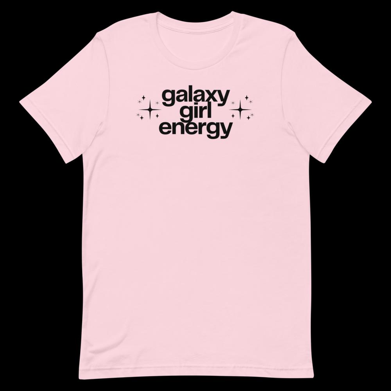 Galaxy Girl Tee – S, Soft Pink