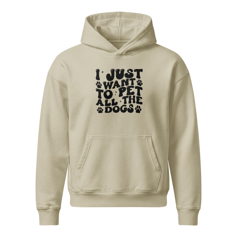 Women's Dog Lover Pet Unisex relaxed mid-weight hooded sweatshirt – view 2
