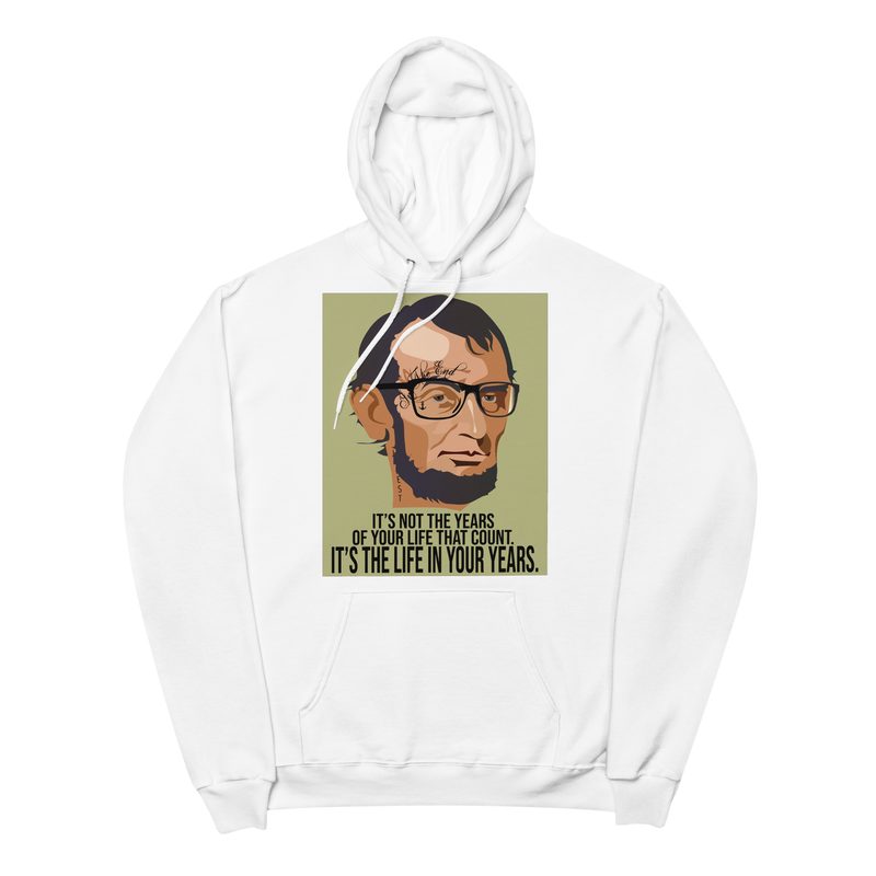 Gothic Punk Abraham Lincoln - Tattoos Unisex fleece hoodie