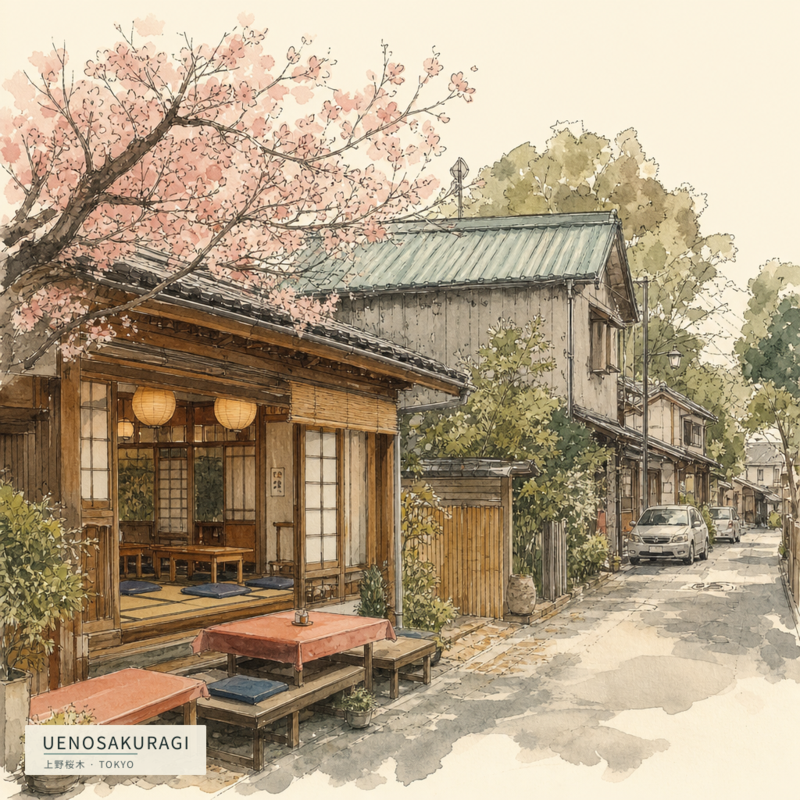 Uenosakuragi(上野桜木)のアートワーク