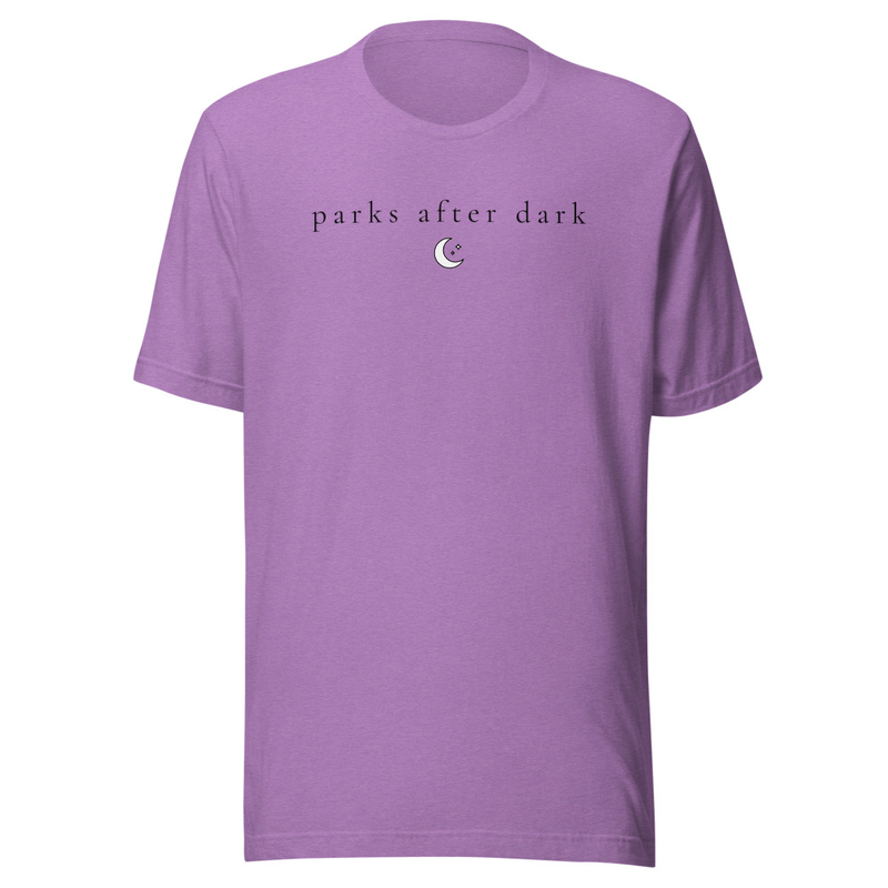 Parks After Dark Tee – XS, Heather Team Purple