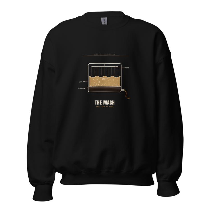 The Mash Crewneck — Homebrewing merch