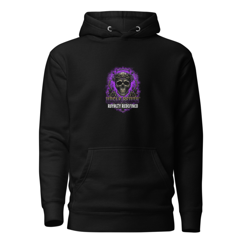 Uncle Benny ® Skull Rose Crown Hoodie Neon Purple EST. 2020