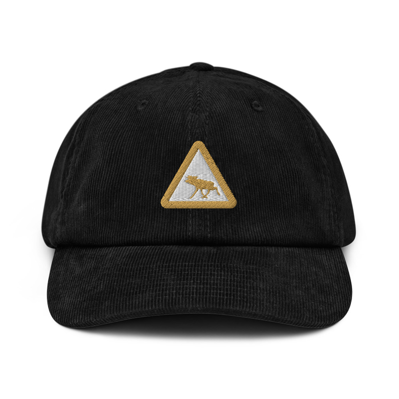 Corduroy hat - Moose warning