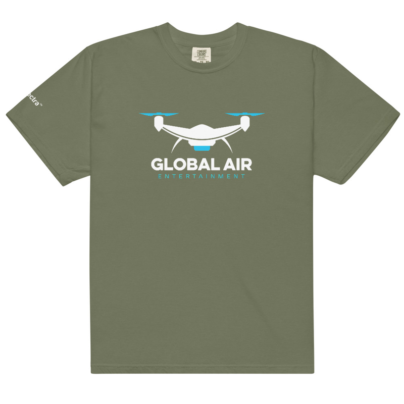 Unisex garment-dyed heavyweight t-shirt – S, Moss