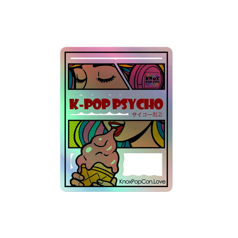K-Pop Psycho Holographic stickers