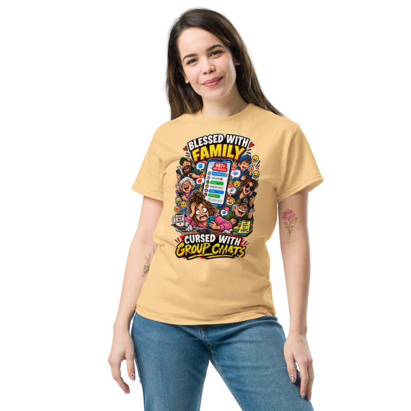 Group Chat - Unisex classic tee – 2XL, Yellow Haze