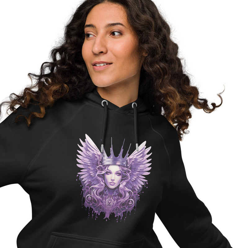 Armed Queen - Unisex eco raglan hoodie