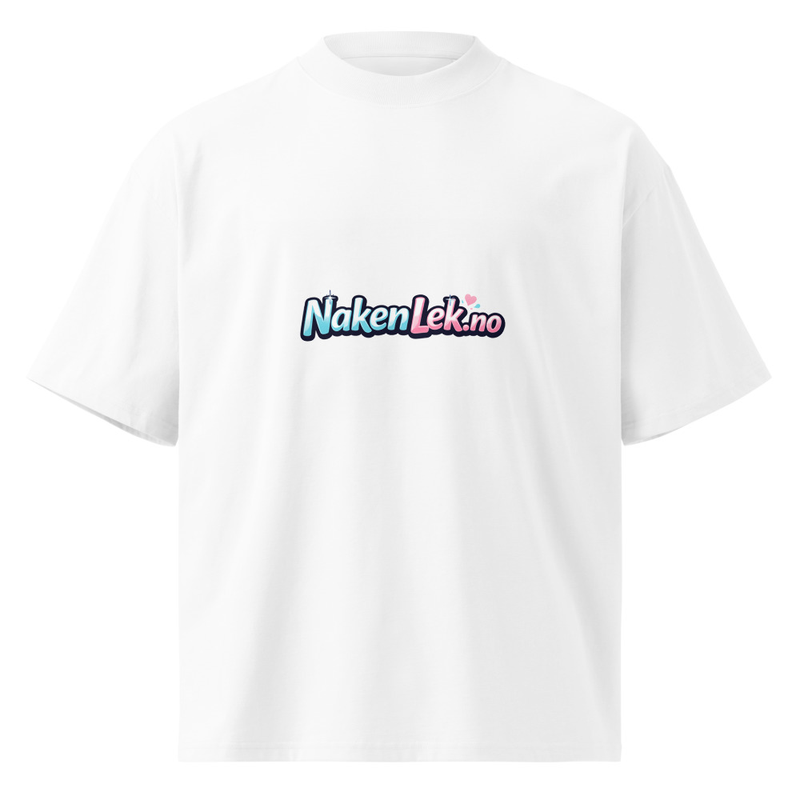 Unisex organic oversized high neck t-shirt / S