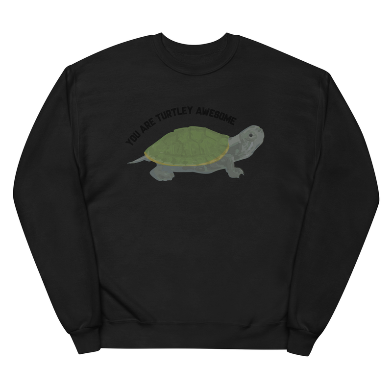 You Are Turtley Awesome ! Unisex Premium Sweatshirt - you are totally awesome, awesome pun shirt, puns, funny, funny shirt