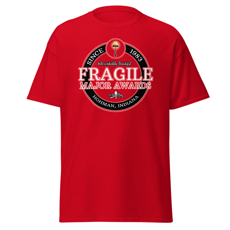 "FRAGILE Major Awards A Christmas Story T-Shirt" – XL, Red