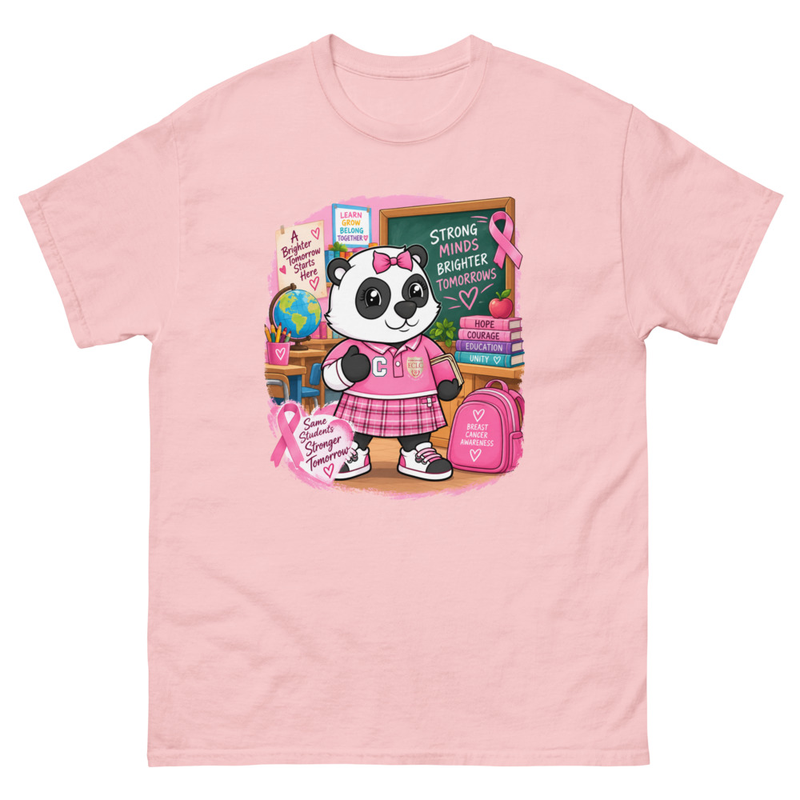 Unisex classic tee Stronger Mind Brighter Tomorrows – S, Light Pink