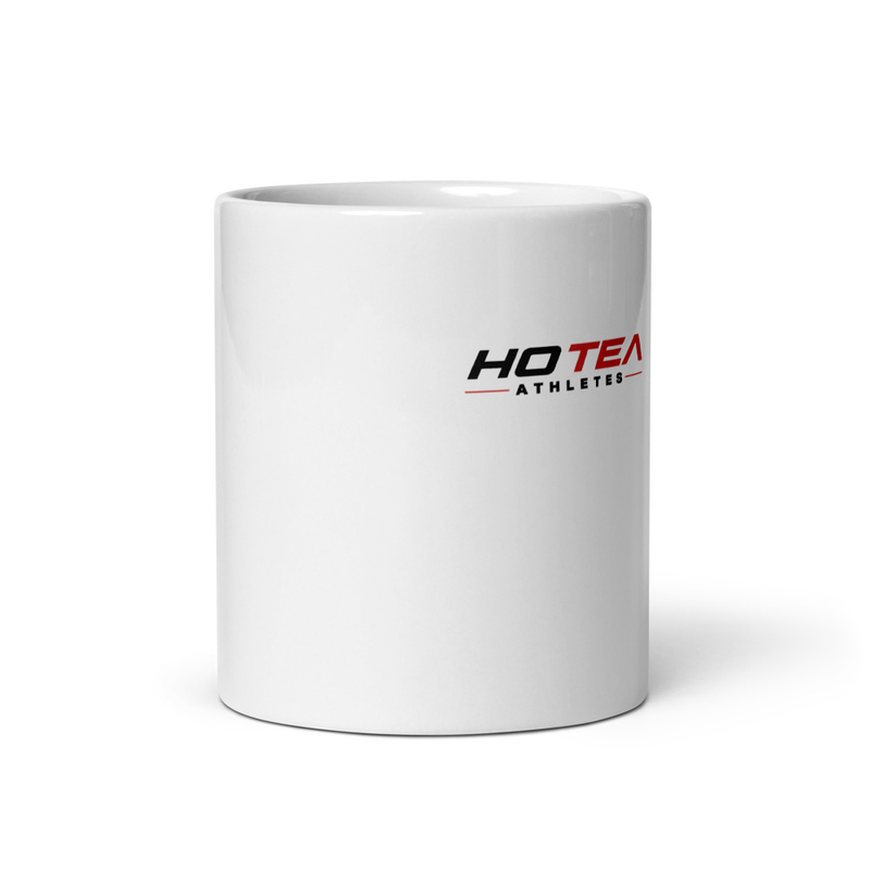 White glossy mug