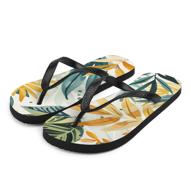 Floral Flip-Flop - House or Outdoor Slippers