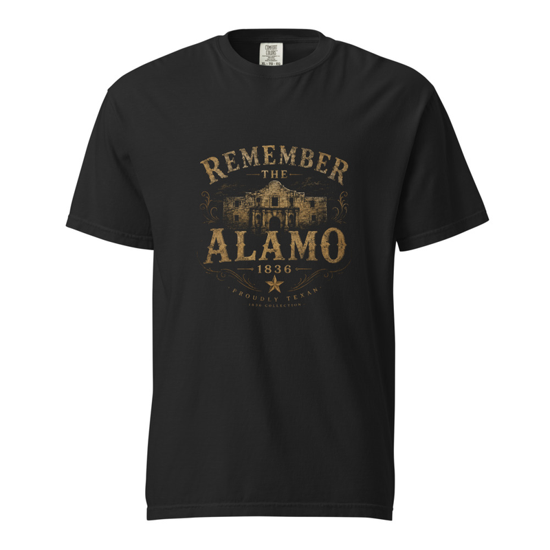 Remember the Alamo Heavyweight Garment-Dyed T-Shirt