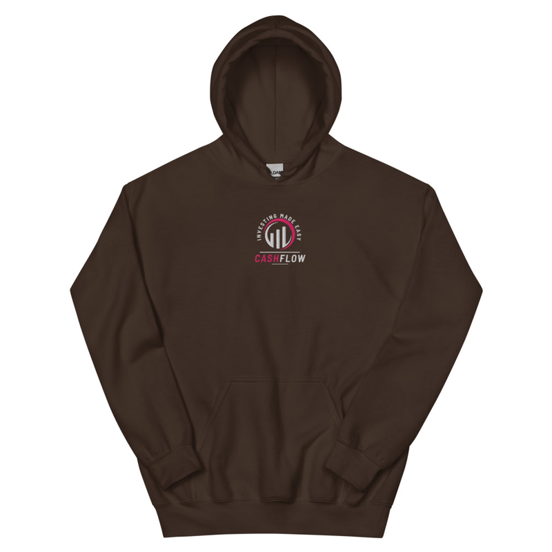 Cashflow Investing Inc Embroidered Hoodie v.3 – XL, Dark Chocolate
