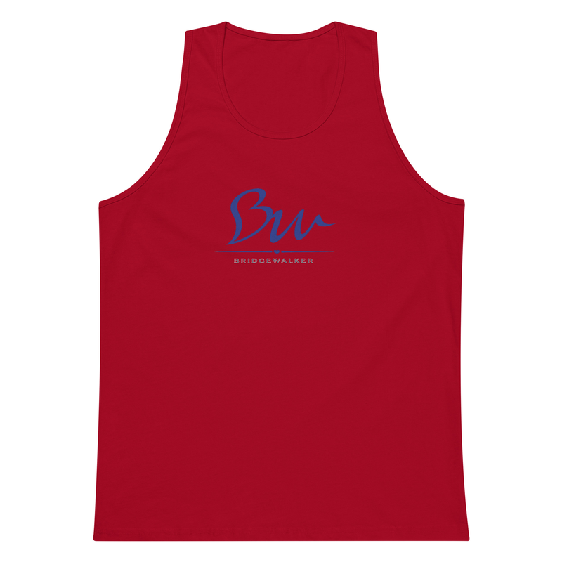 BridgeWalker Unisex Premium Tank Top - Own Asphalt Edition – 2XL, Red