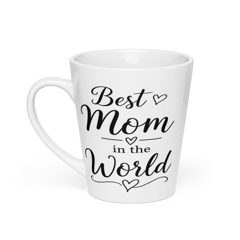 Best Mom in Black Latte mug