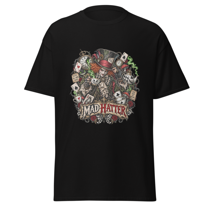 Sombrerero Loco: Camiseta unisex · Negro