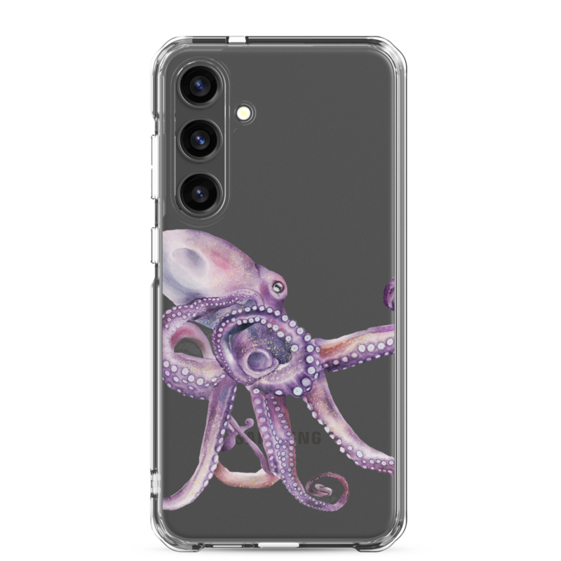 Watercolor Octopus Clear Case for Samsung® – Samsung Galaxy S24 Plus