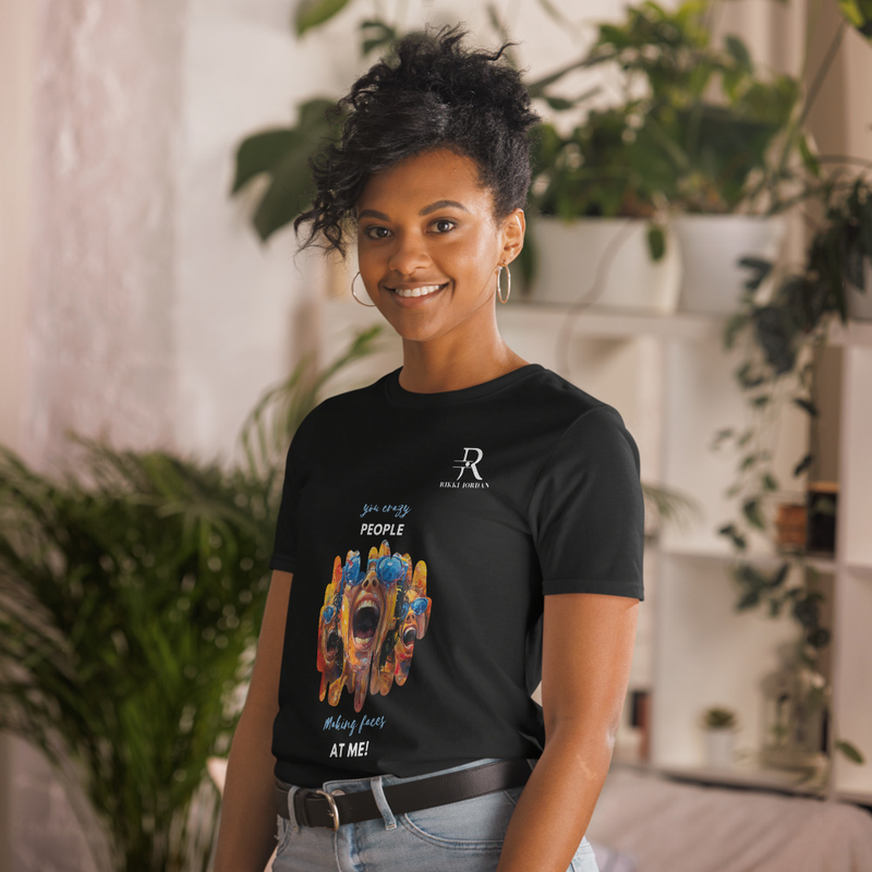 Short-Sleeve Unisex Train of Thought Crazy People Concept Art T