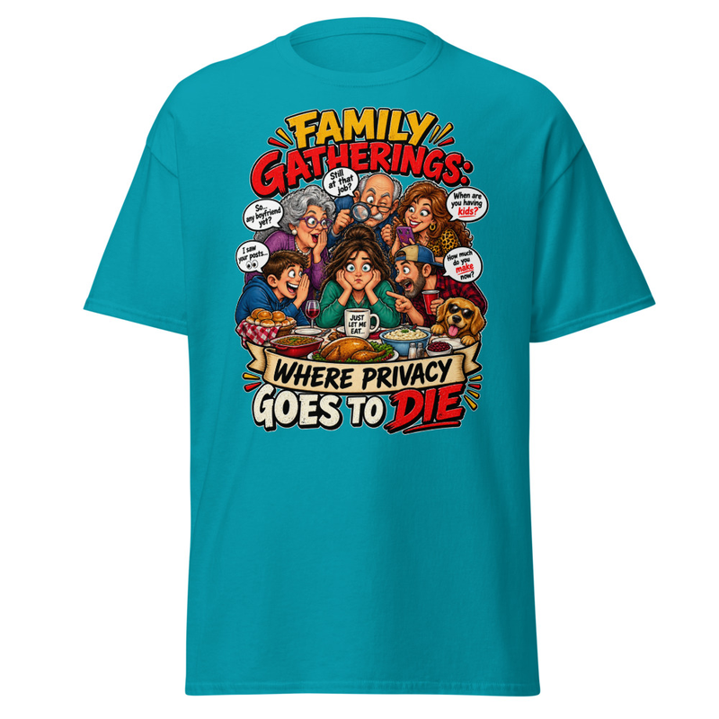 Family Privacy - Unisex classic tee – 2XL, Tropical Blue