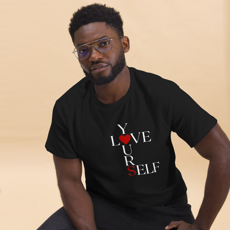 Love Yourself Men's dark classic tee