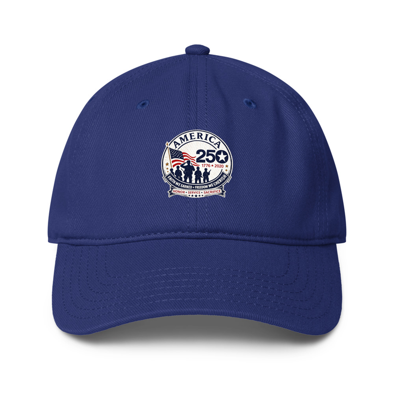 America 250 Tribute 1 Low-profile baseball cap – One size, Royal