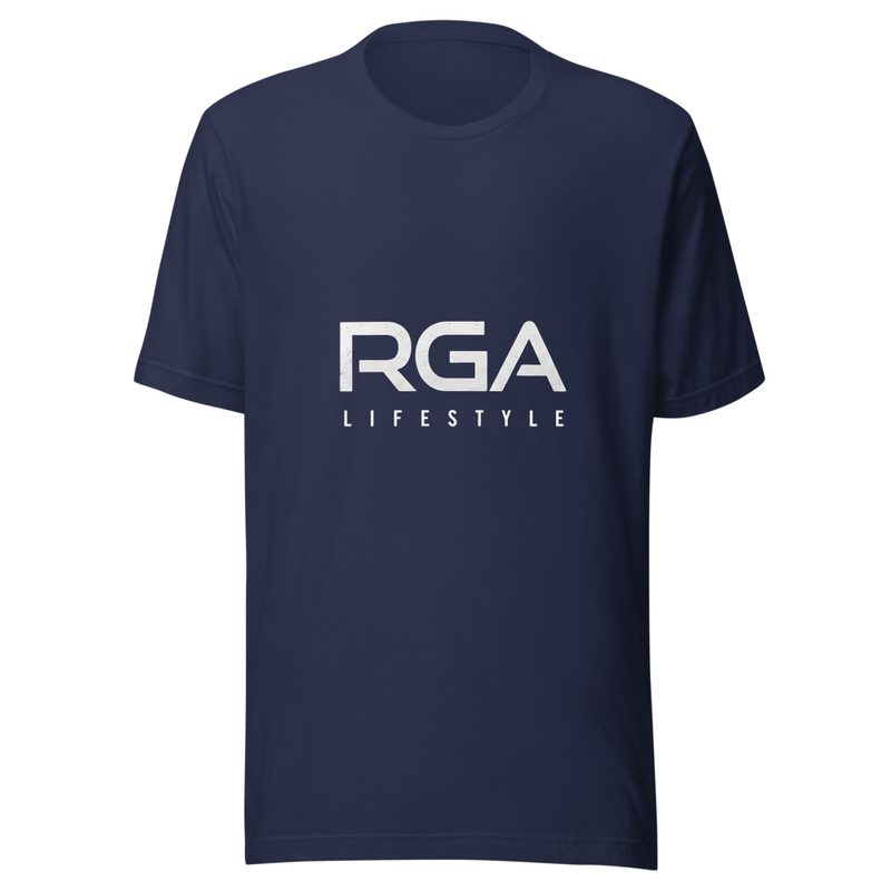 RGA Lifestyle Premium T-shirt (White) – 2XL, Navy