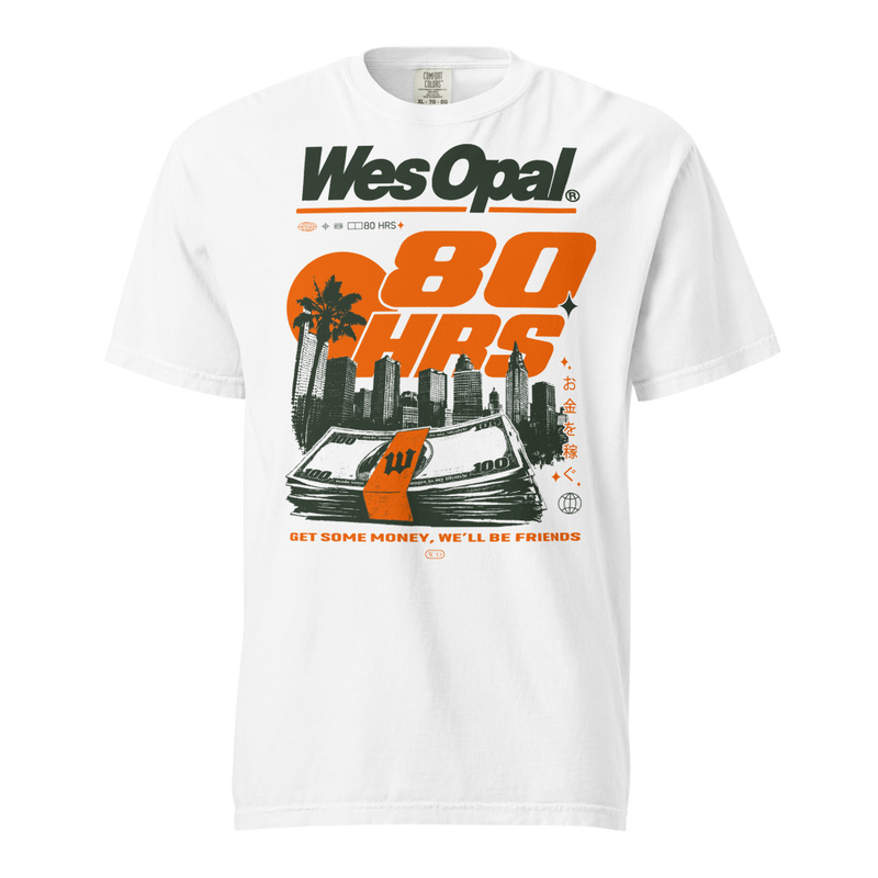 80 HRS - Comfort Colors Tee in White