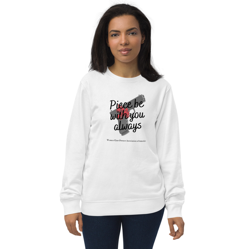 Piece be with your WGOAA - Unisex organic sweatshirt