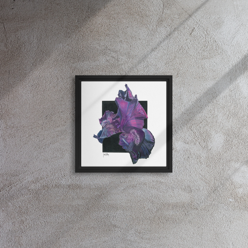Power of Purple Framed Canvas