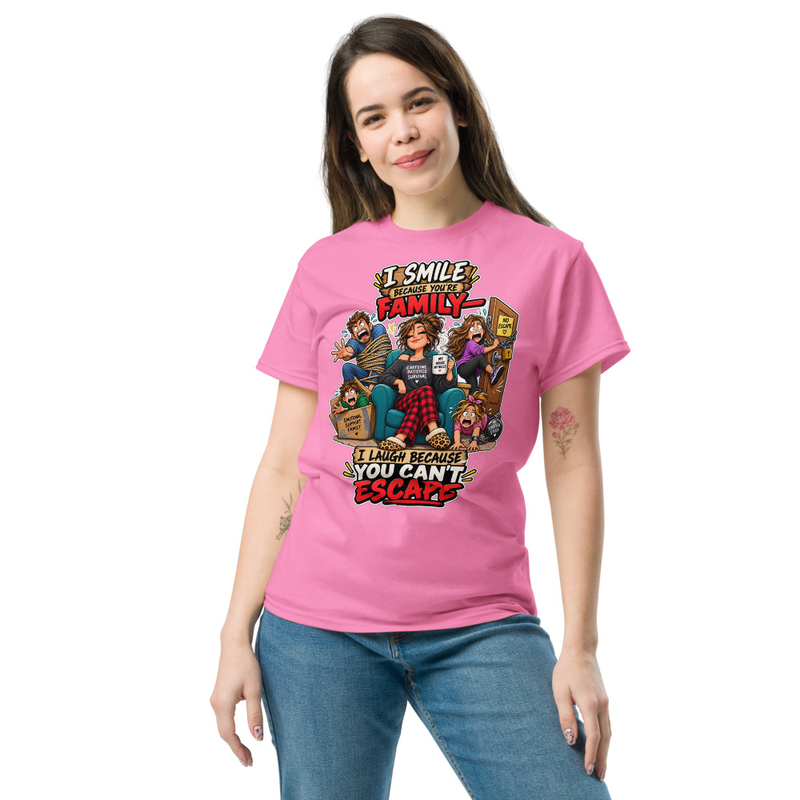 You can't scape - Unisex classic tee – M, Azalea