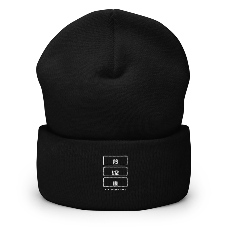 Pit Window Open Beanie mockup