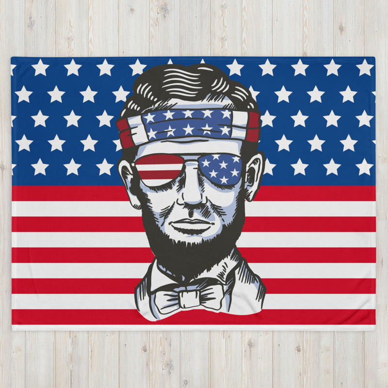 HONEST ABE USA Throw Blanket