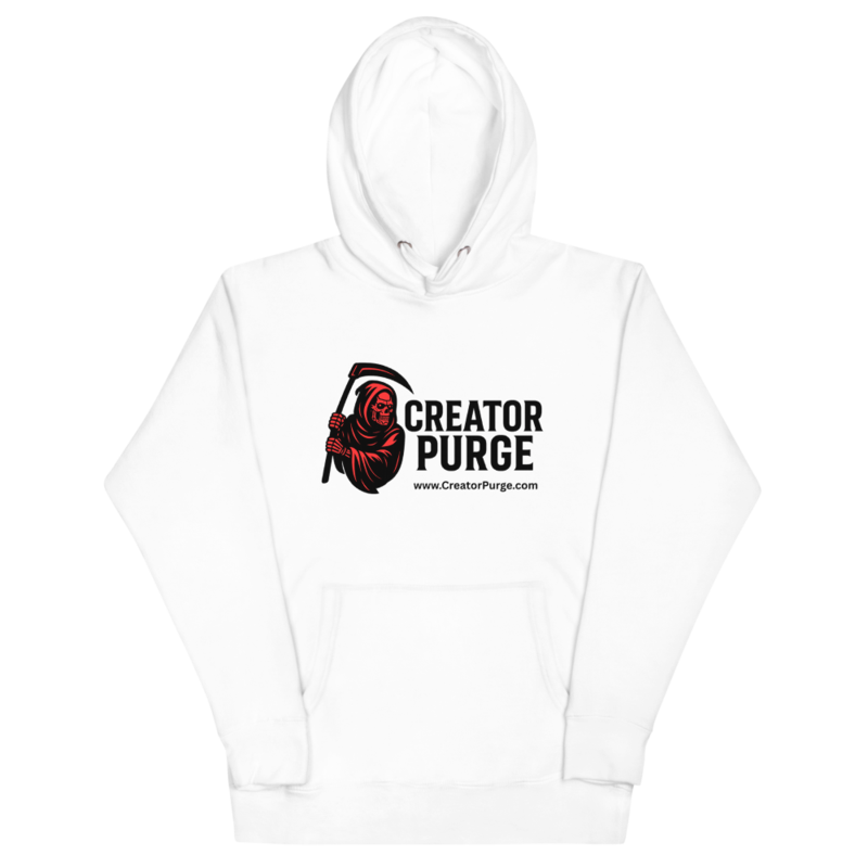 Creator Purge Logo Unisex Hoodie in White