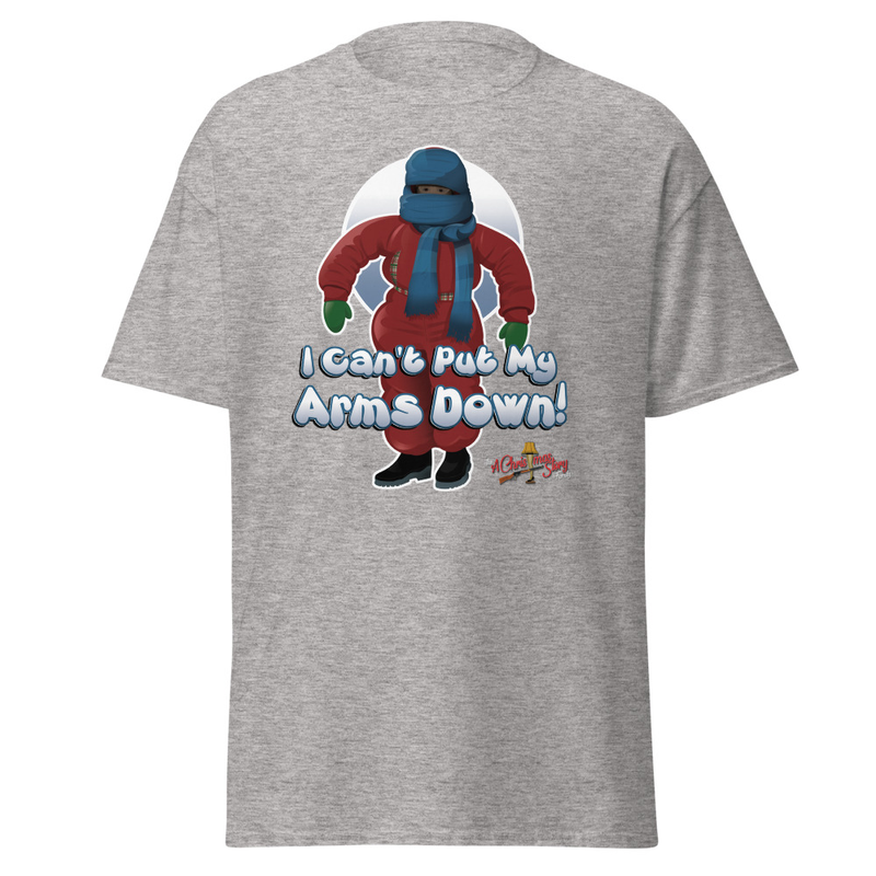 "I Can't Put My Arms Down!" Classic T-Shirt – M, Sport Grey