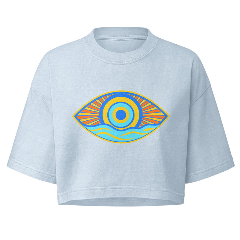 Women’s garment dye cropped tee