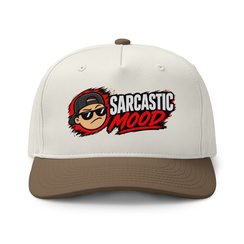 Sarcastic Mood - Two-tone cap – One size, Natural / Walnut
