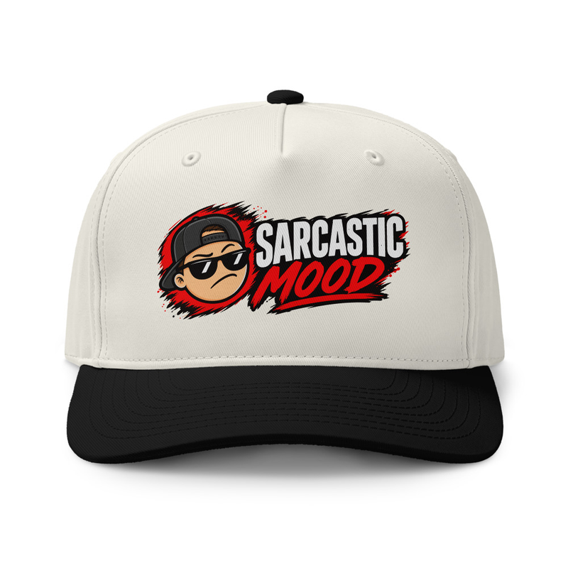 Sarcastic Mood - Two-tone cap – One size, Natural / Black