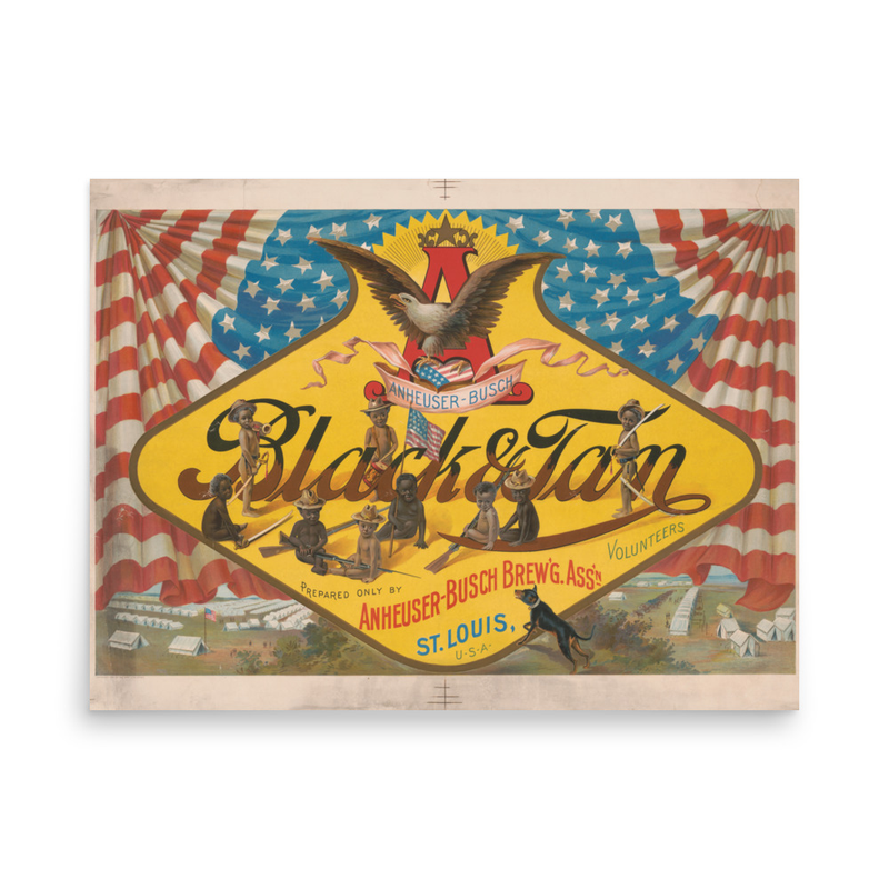 Anheuser-Busch Black Tan, 24″x18″ Poster