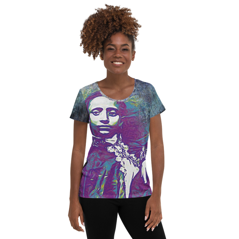 LIJ Ras Teferi All-Over Print Women's Athletic T-shirt